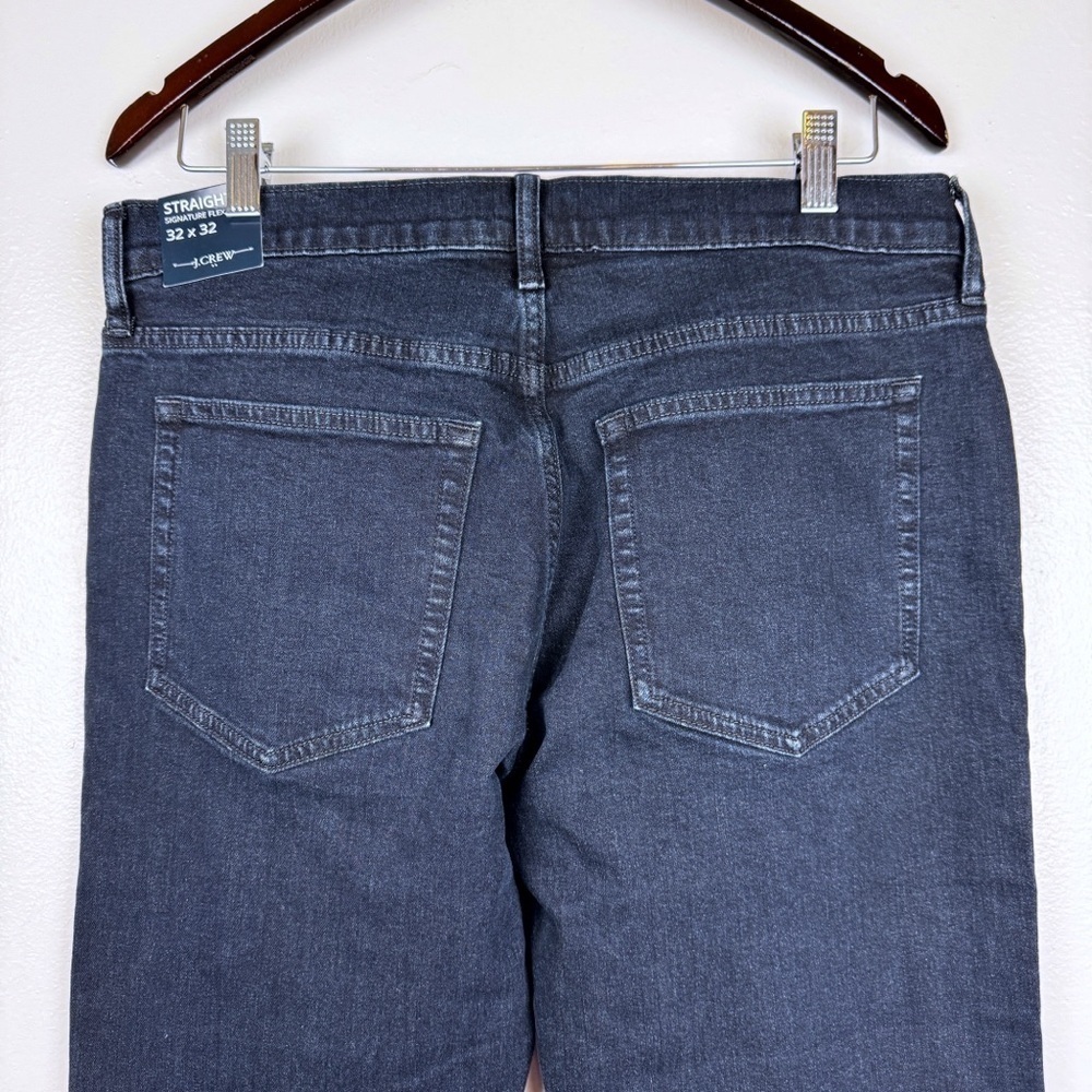 J. Crew Men's Straight Fit Jeans Signature Flex Dark Blue Size 32x32 NWT - Picture 5 of 8